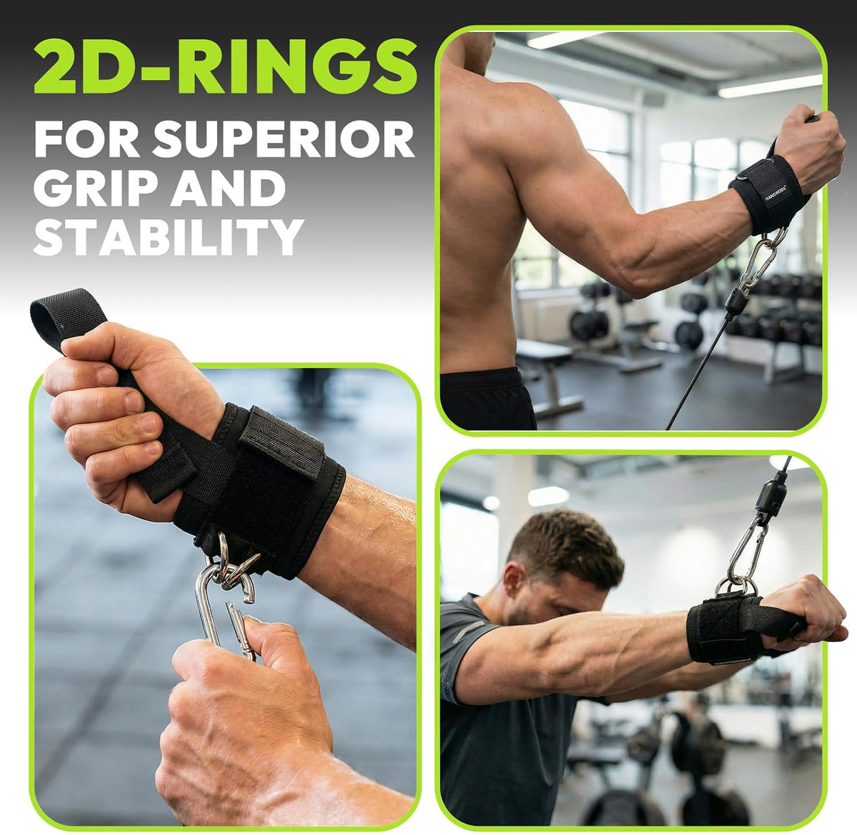 Lifting Straps, Double D-Ring Weightlifting Wrist Straps
