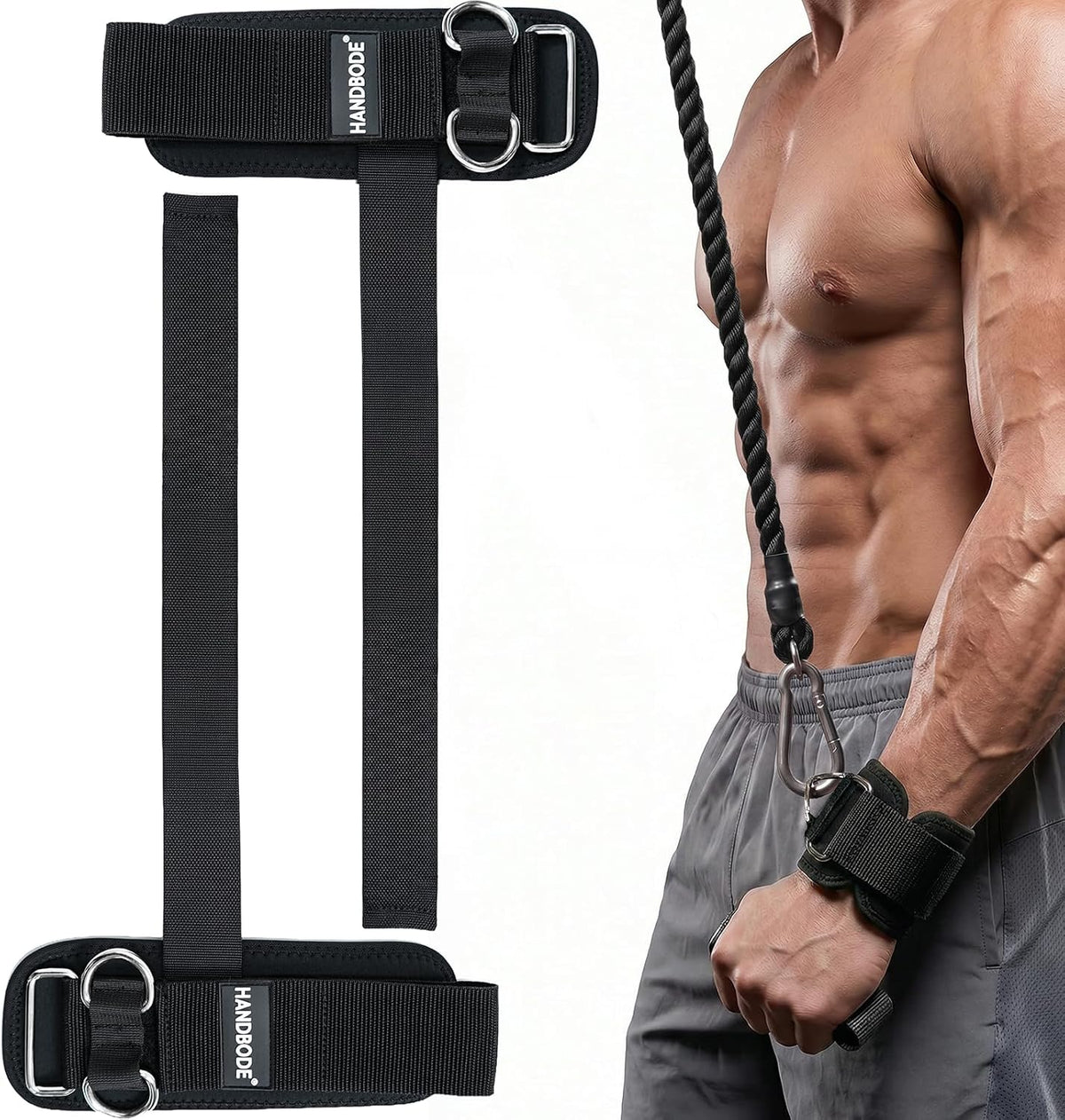 Lifting Straps, Double D-Ring Weightlifting Wrist Straps