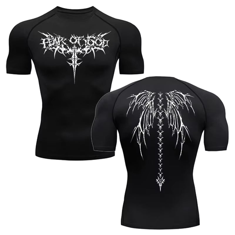 Gothic Gym Compression T-Shirt