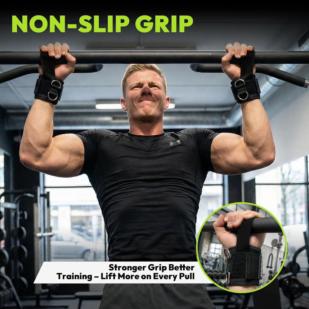 Lifting Straps, Double D-Ring Weightlifting Wrist Straps